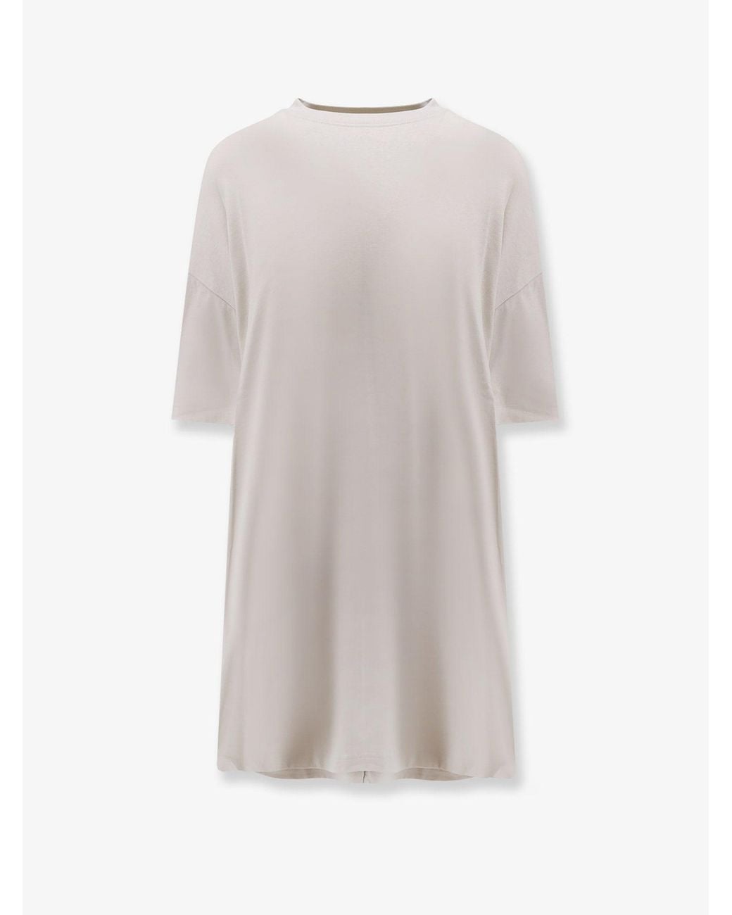 Balenciaga White Cotton Jersey Semi Fitted Short Dress