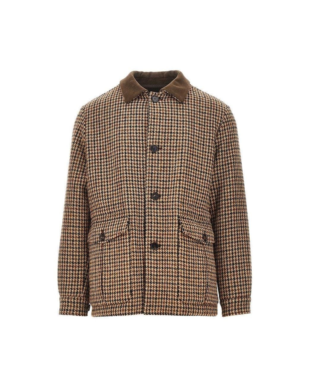 Caruso Brown Giacca 'Dalila' Imbottita for men