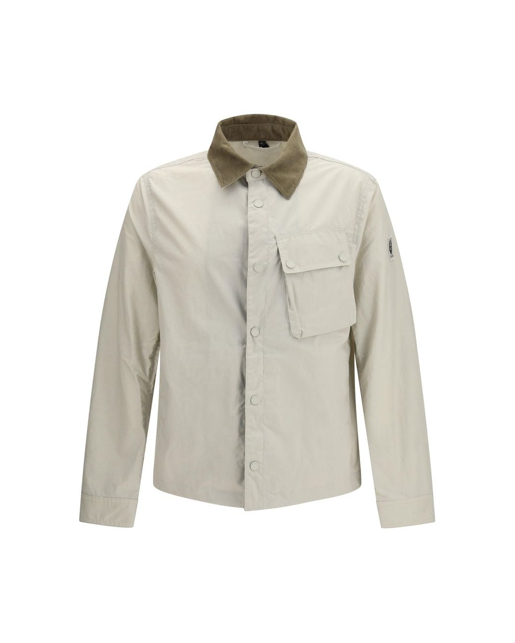 Belstaff White Ground Jacket With Velvet Collar for men