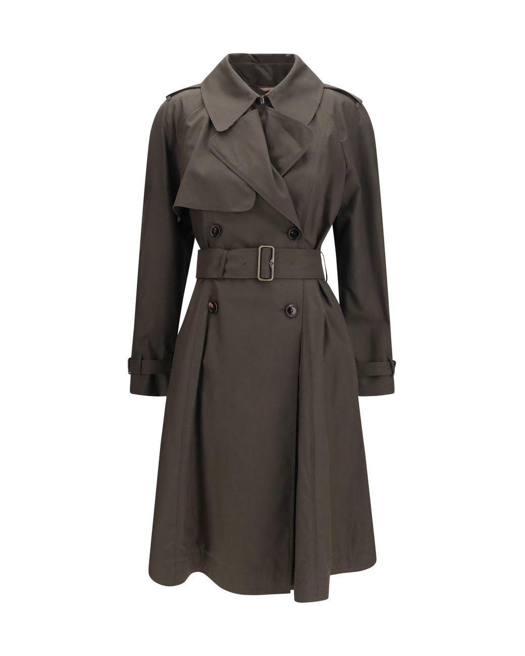Burberry Gray Pembury Cotton Gabardine Trench Coat