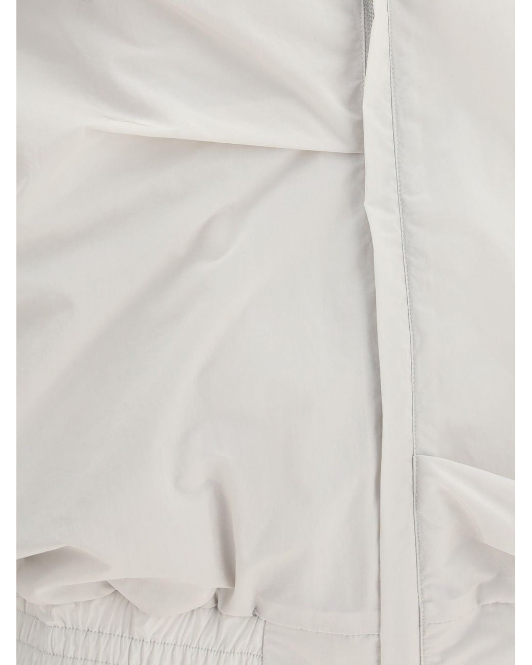ALAINPAUL White High Collar Jacket