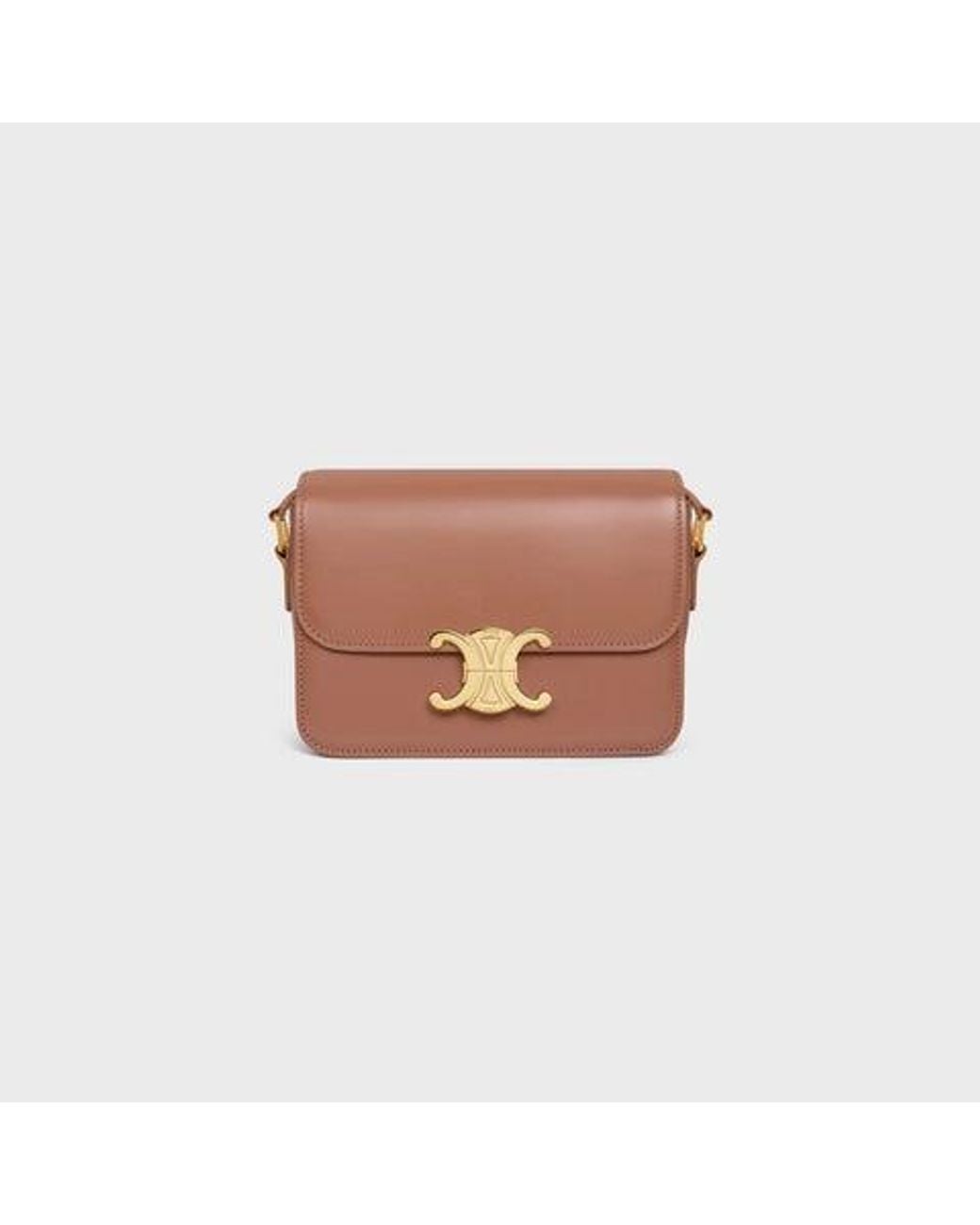 Céline Brown "Teen Triomphe" Crossbody Bag