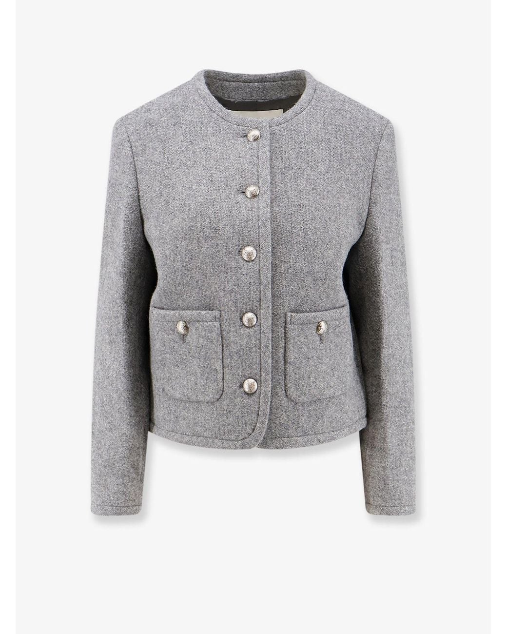 DUNST Gray Classic Tweed Blazer