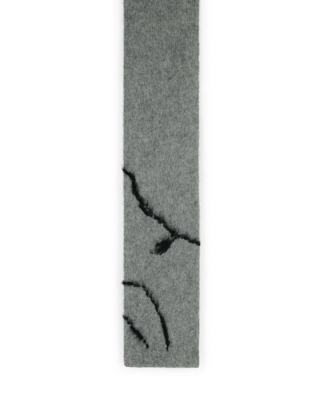 Dries Van Noten Gray 'Mouton' Alpaca Blend Scarf for men