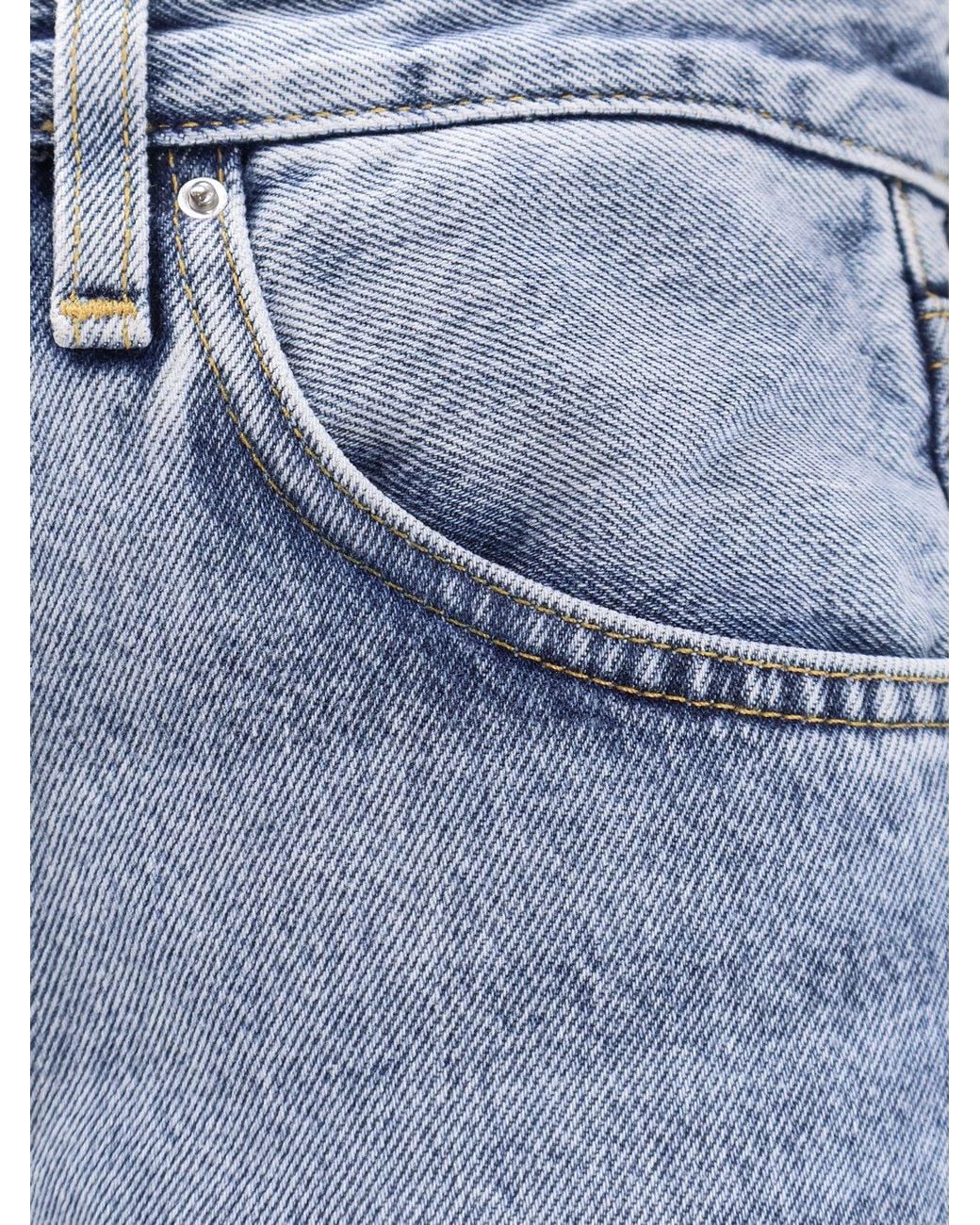 Totême Blue Twisted Seam Organic Cotton Jeans