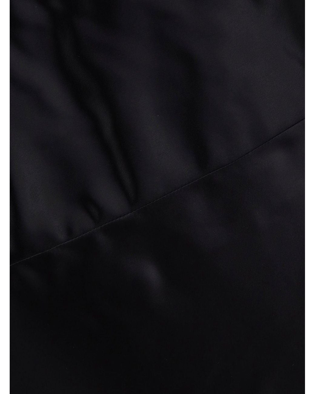 Céline Black Viscose Satin Midi Skirt