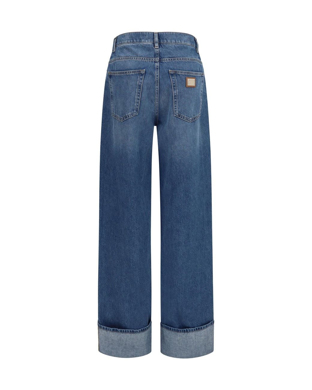 Dolce & Gabbana Blue Dolce & Gabbana Straight-Leg Five-Pocket Jeans