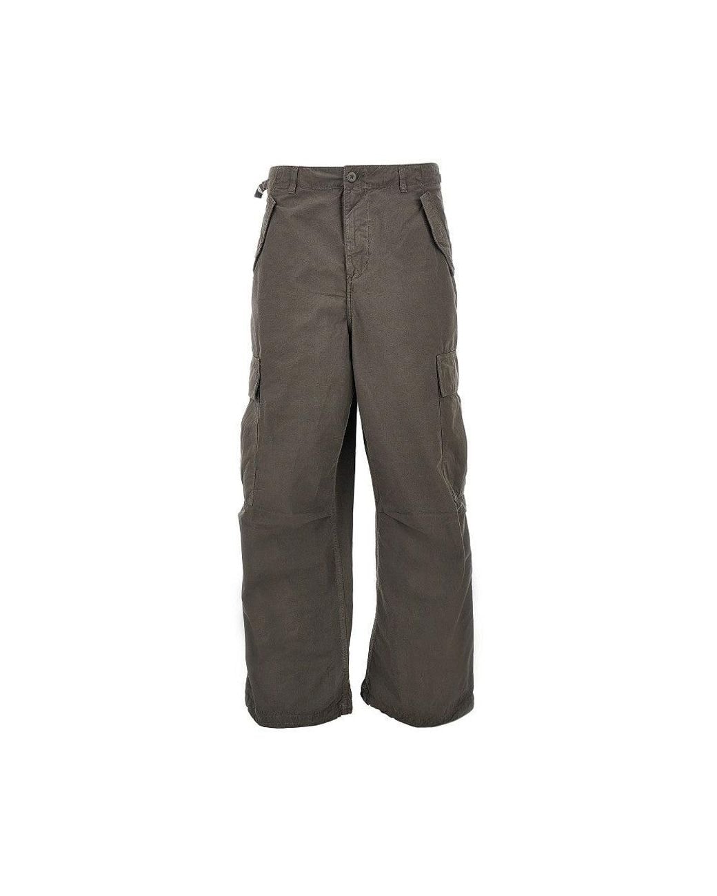 Carhartt Gray Osborn Cargo Pants Khaki for men