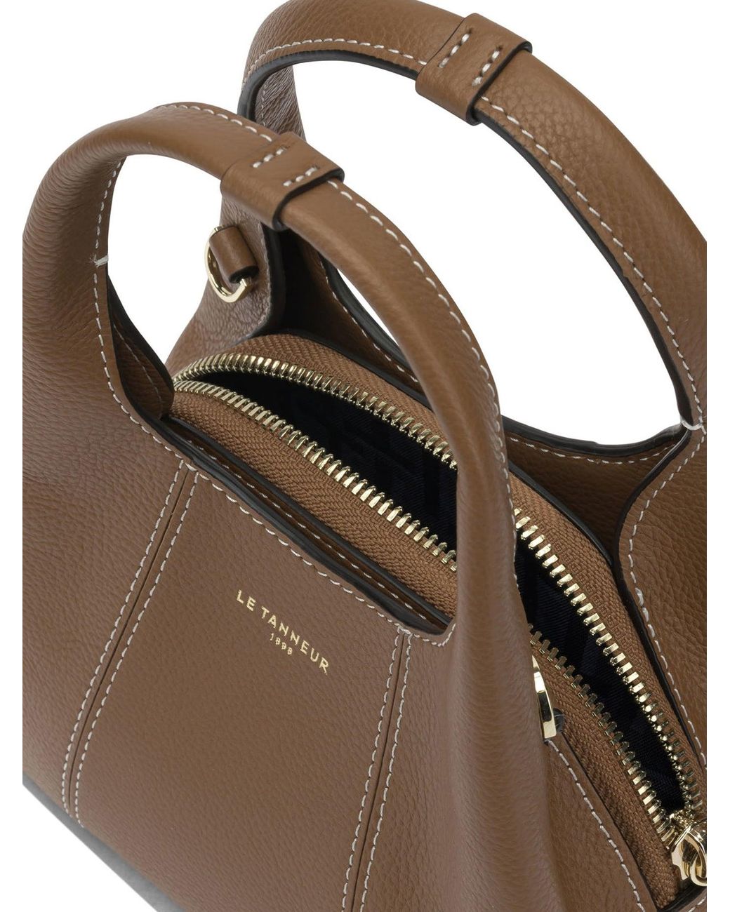 Le Tanneur Brown Leather Handbag
