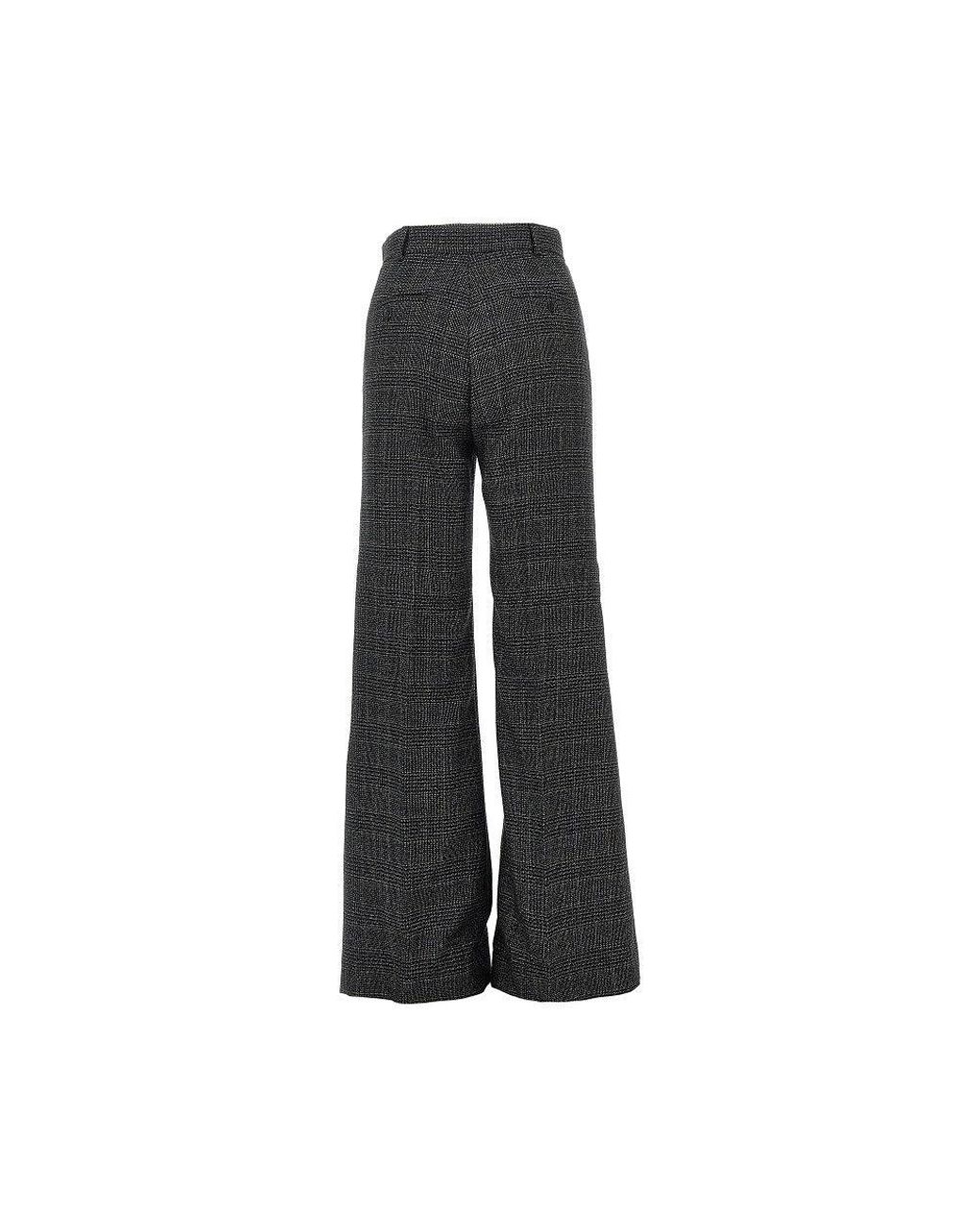 Weekend by Maxmara Black Prince Of Waleds Wool Pants