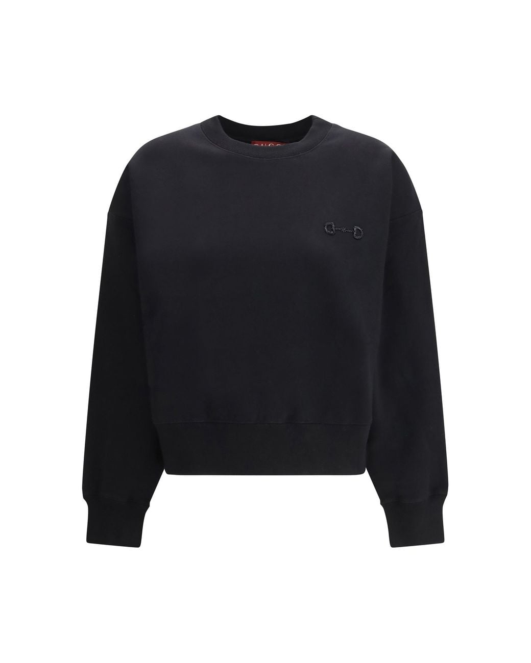 Gucci Blue Brushed Cotton Jersey Sweatshirt