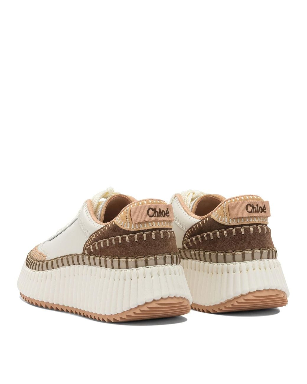 Chloé White "Nama" Sneakers