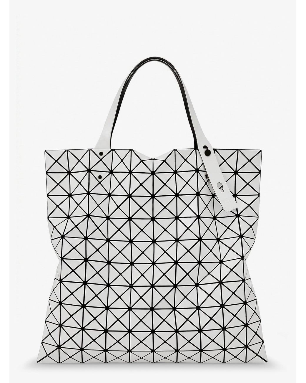 Issey Miyake White Prism Pvc Shoulder Bag