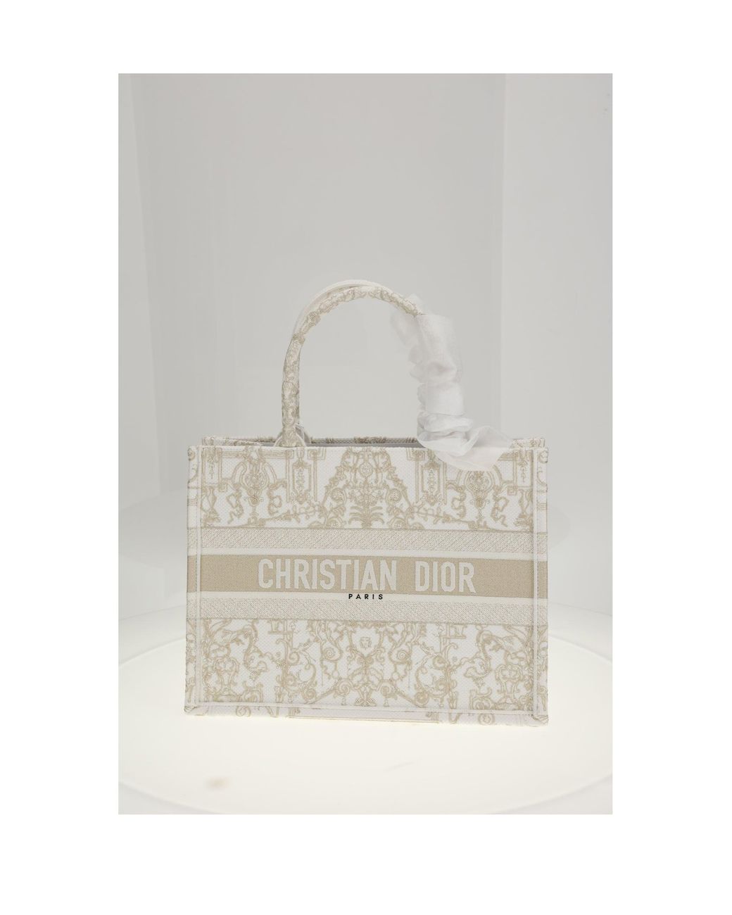 Dior Gray Dior Medium Tote Bag