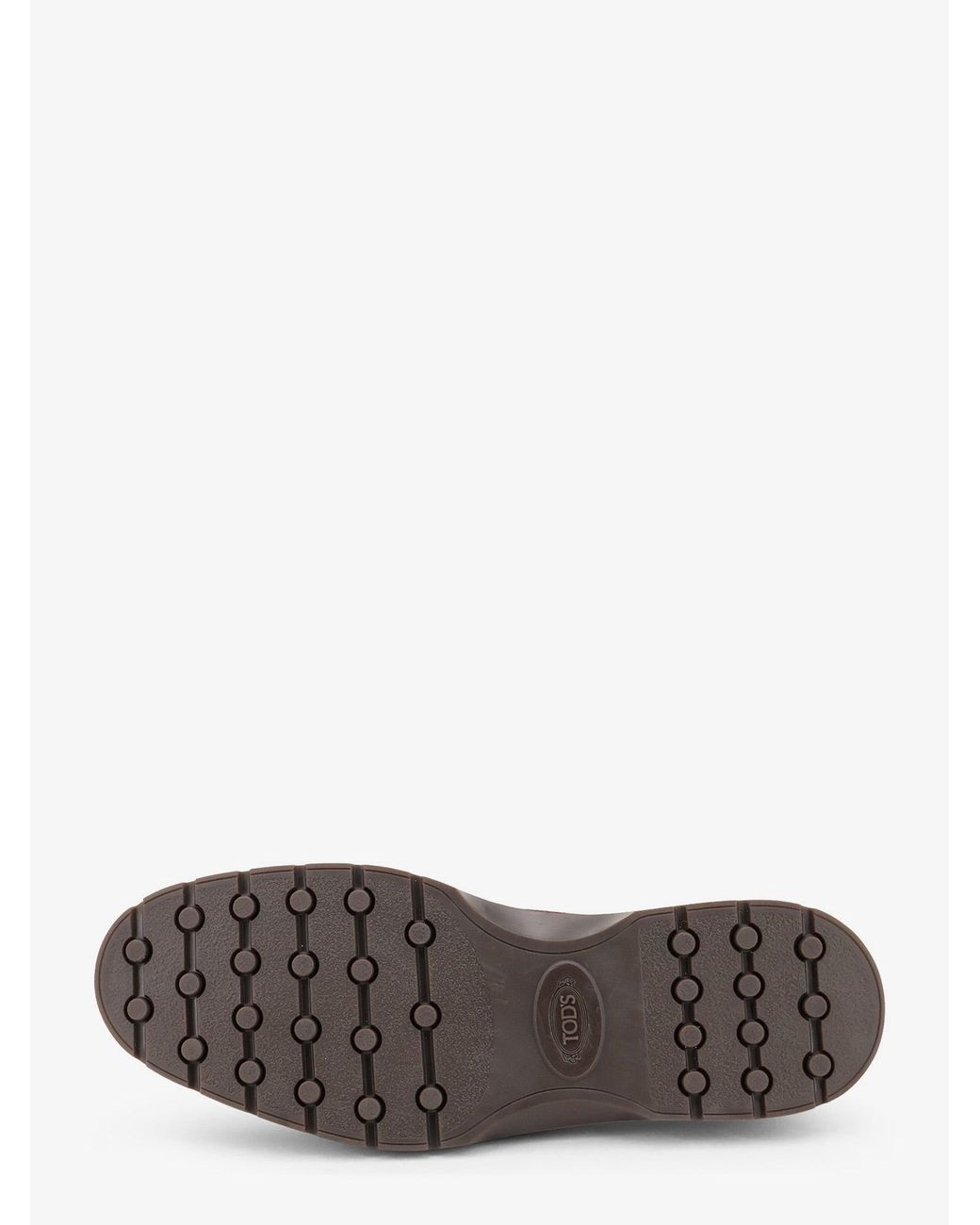 Tod's Brown Suede Loafers With Metal Logo for men