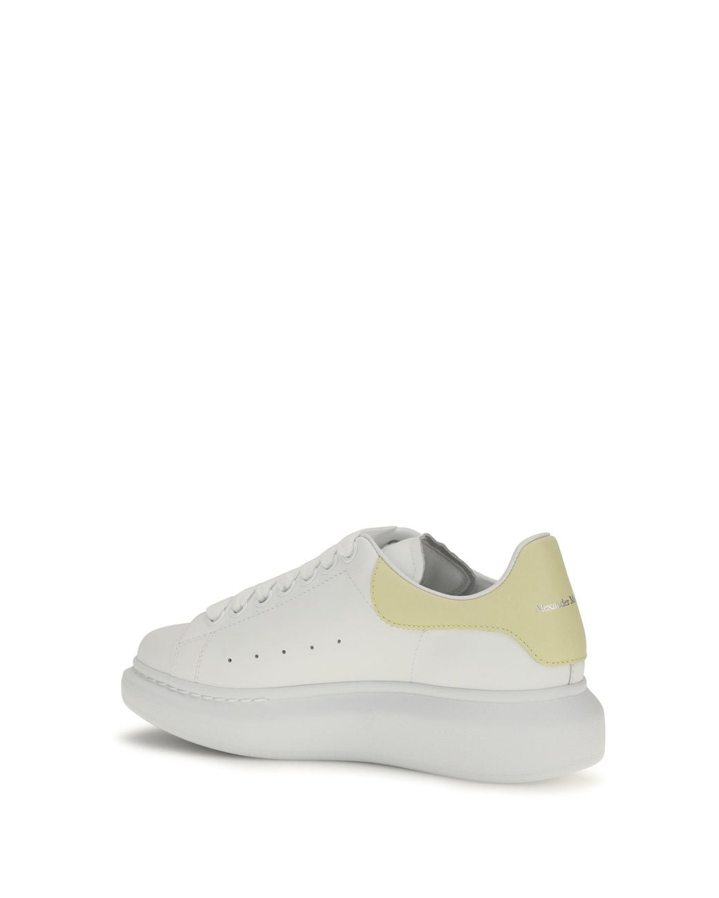 McQueen White Oversize Leather Sneakers