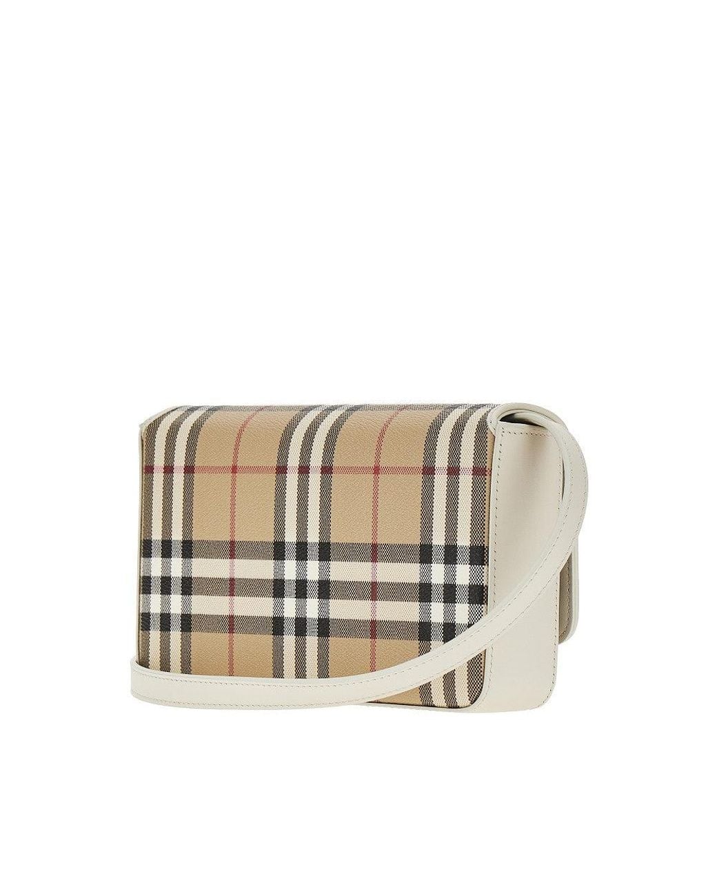 Burberry Natural Check Coated Canvas 'Hampshire' Bag