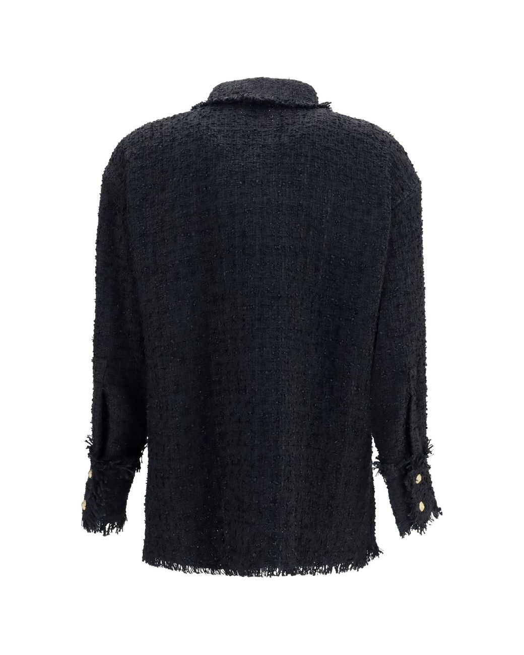 Balmain Blue Tweed Shirt