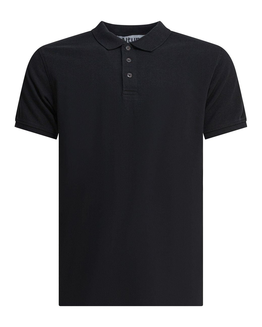 Altum Black Cotton Polo Shirt for men