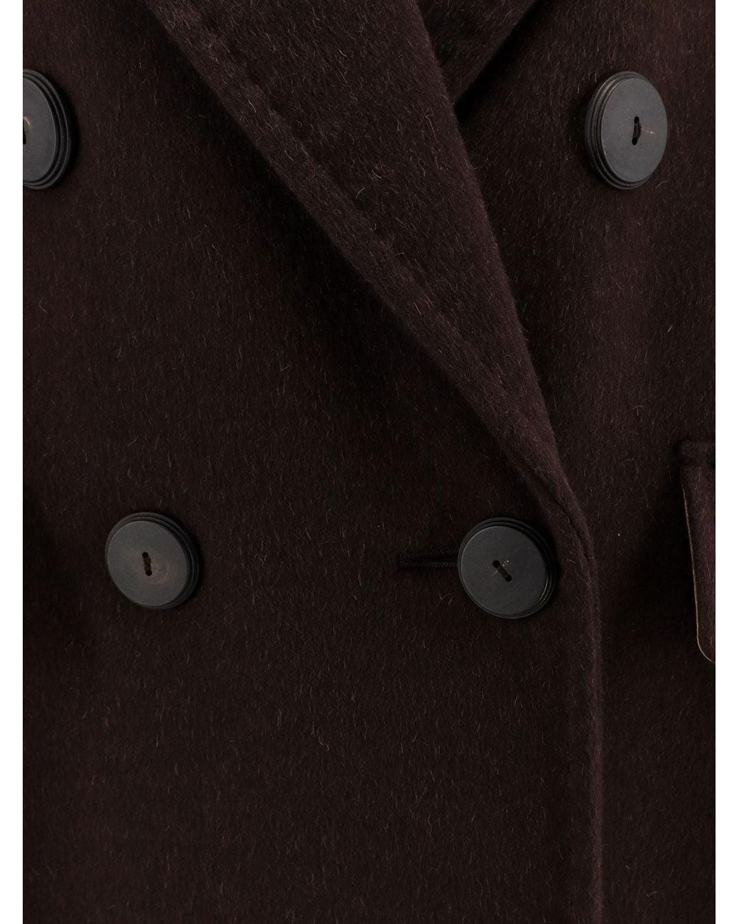 Max Mara Red Angus Cashmere And Alpaca Coat