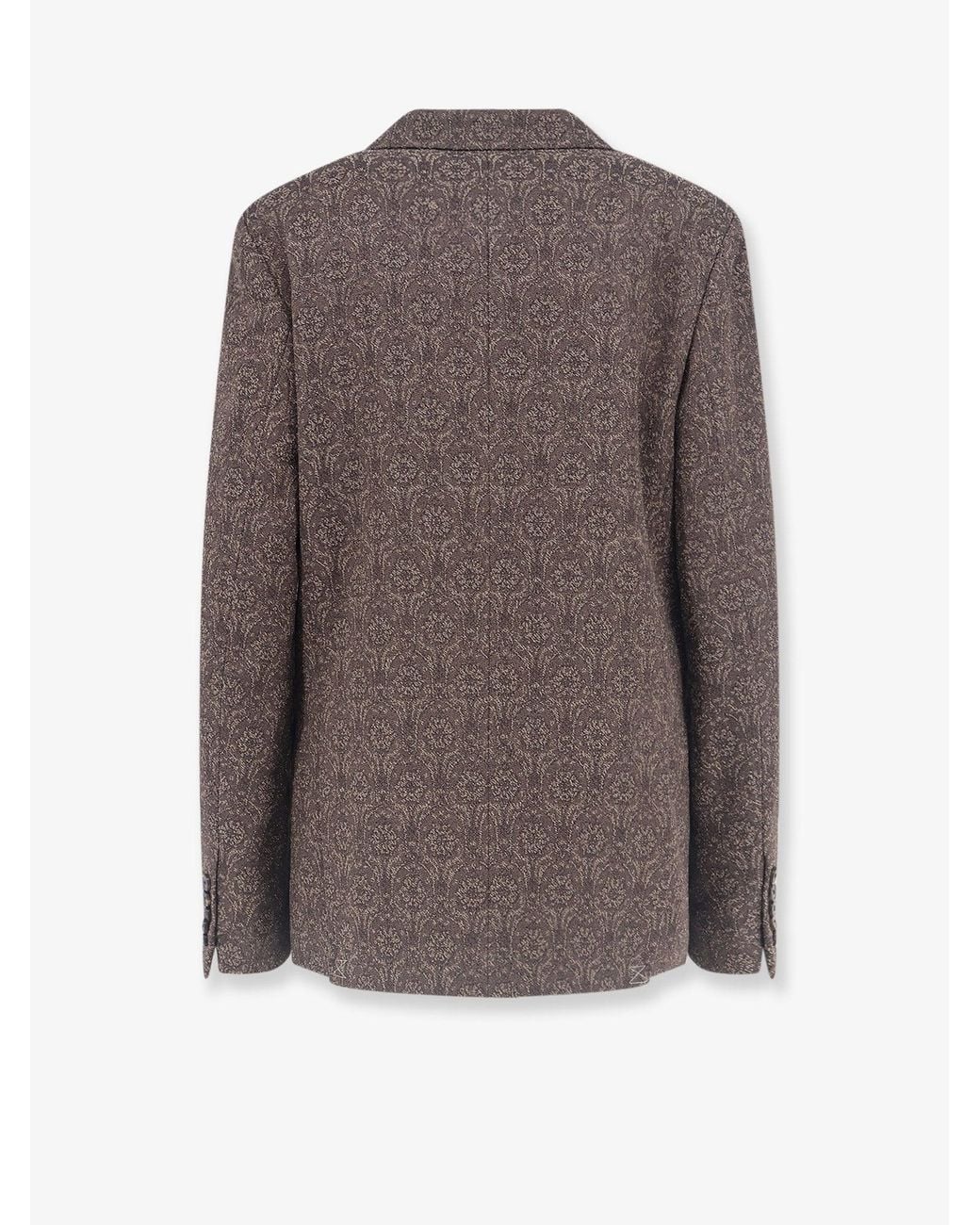 Dries Van Noten Brown Barrysta Wool And Cotton Blazer