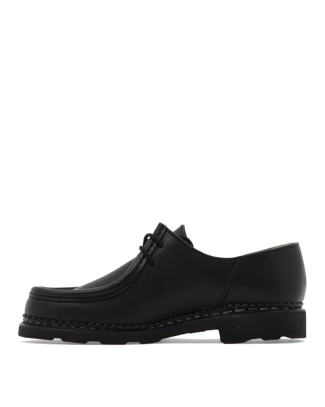 Paraboot Black "Michael Griff" Lace-Up Loafers for men