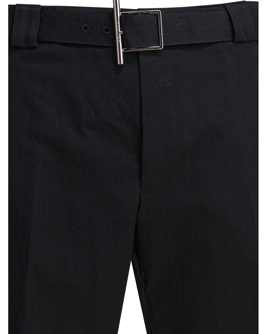 McQueen Black Polyamide Trousers Cotton for men