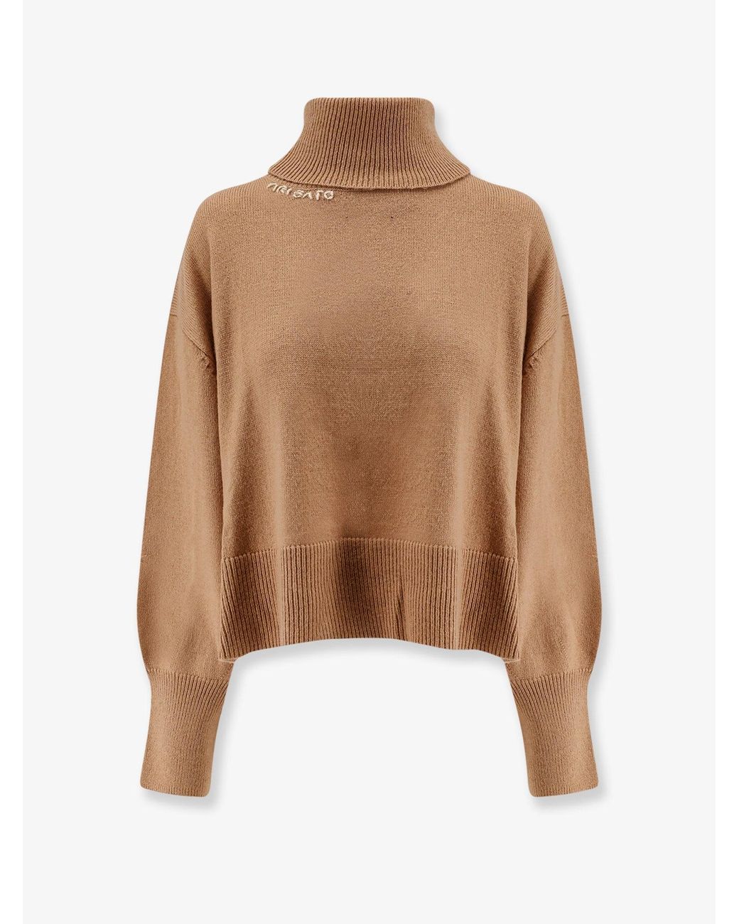 Axel Arigato Brown Wool Blend Turtleneck Sweater