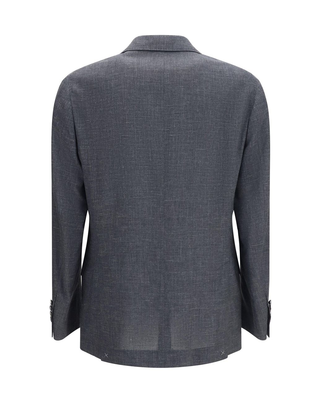 Brunello Cucinelli Blue Deconstructed Jacket for men