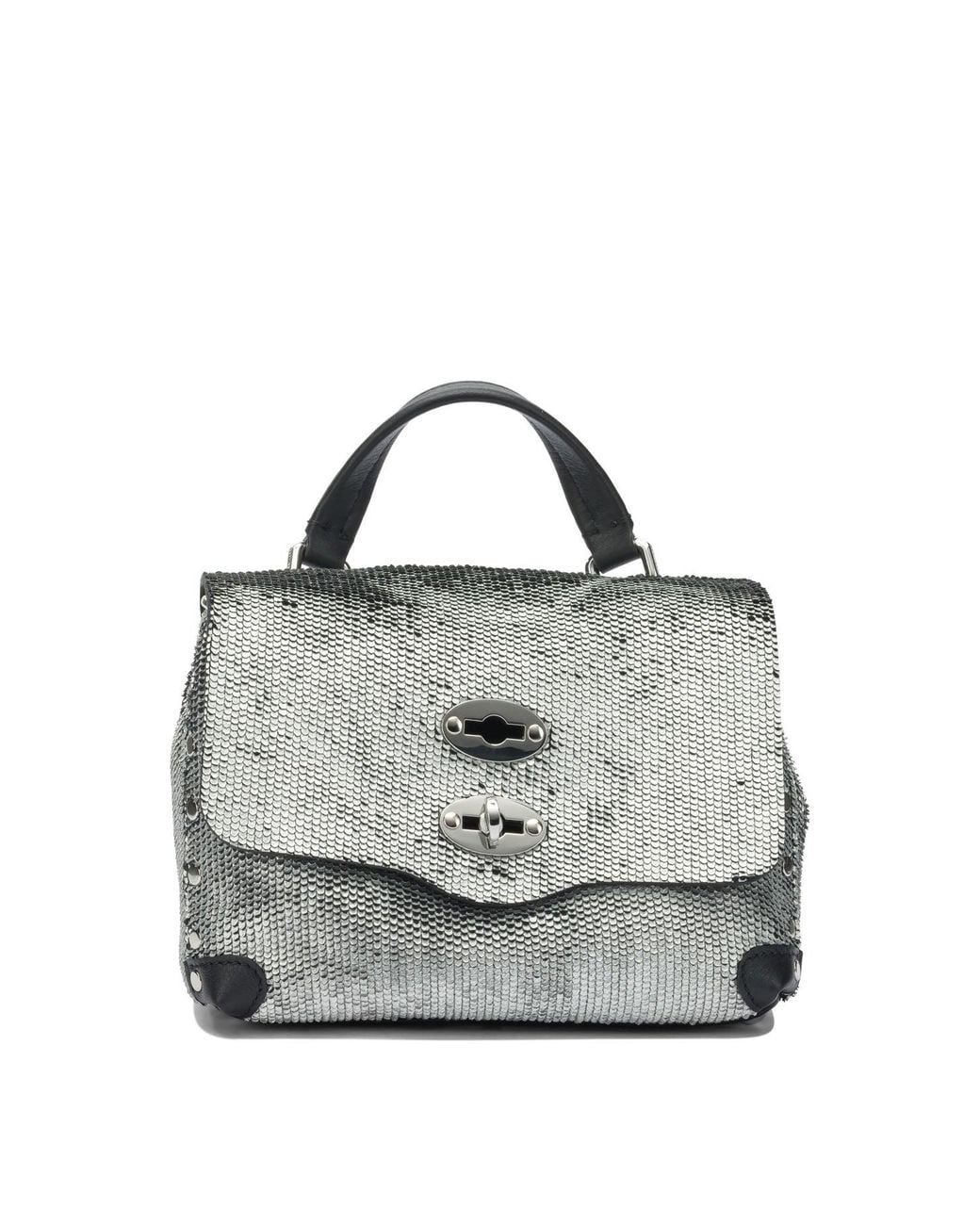 Zanellato Gray Postina Handbags Silver