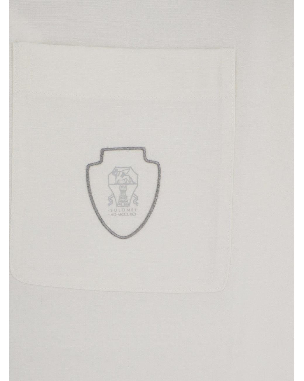Brunello Cucinelli White Unico Shirts for men