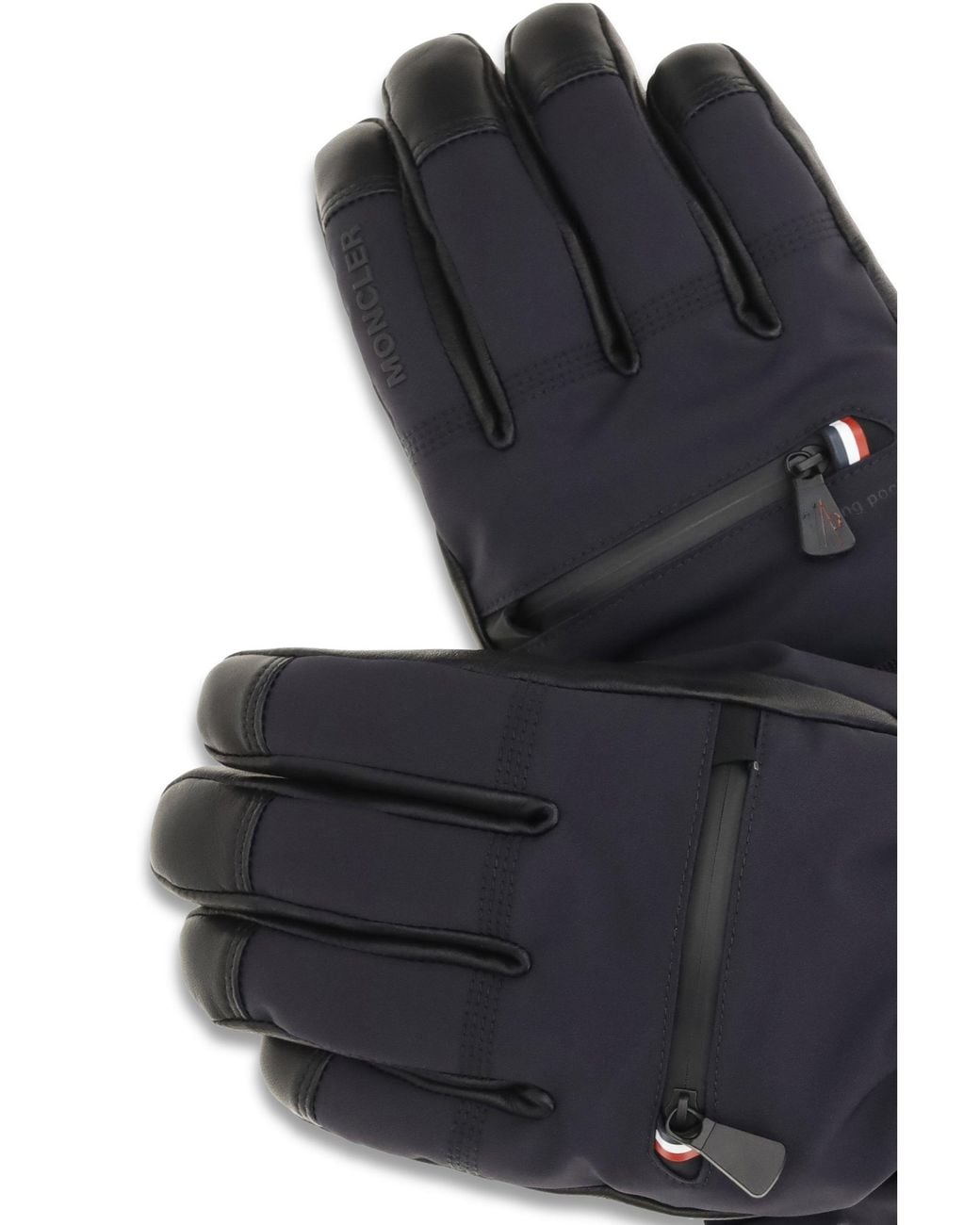 Moncler Black Stretch-Nylon Padded Gloves for men