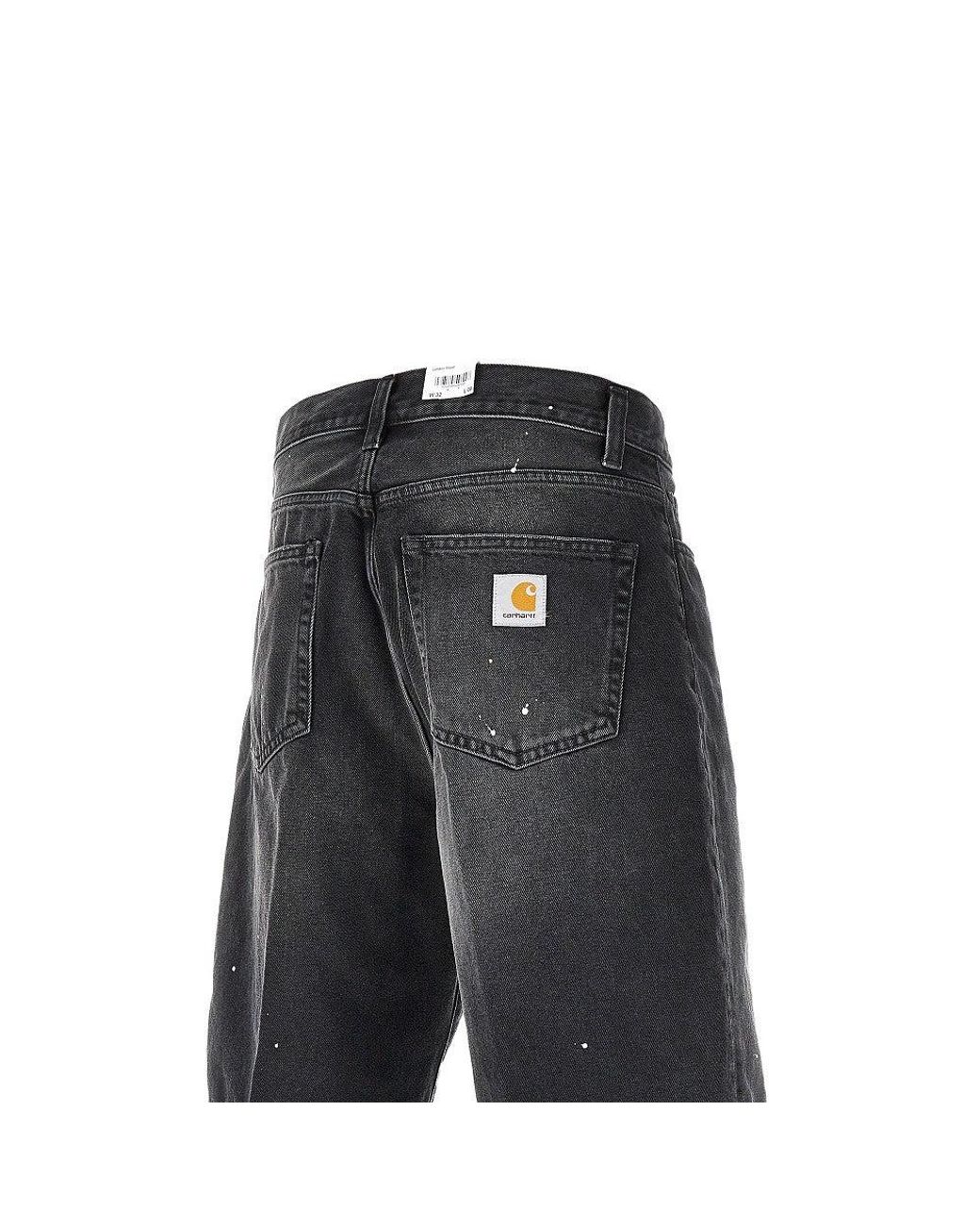 Carhartt Gray 'Landon' Denim Shorts for men