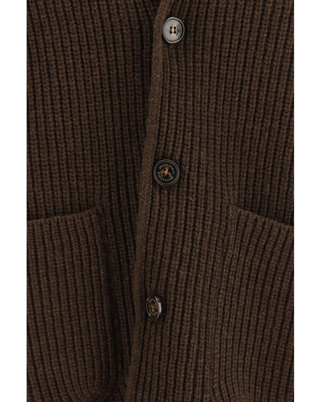 Brooksfield Brown Wool Jacket Fondente for men