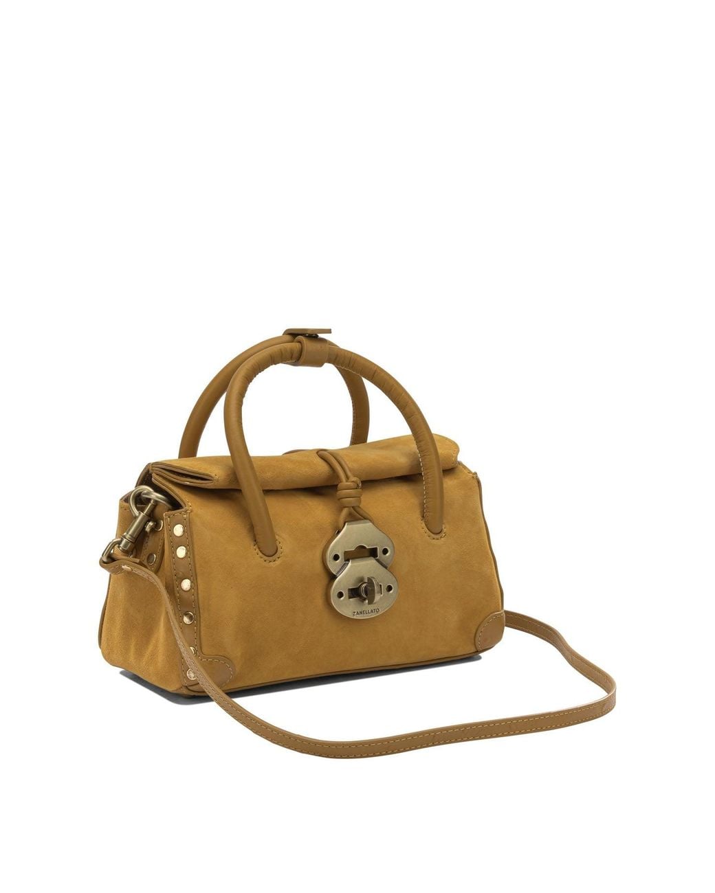 Zanellato Metallic "Dotta Baby" Small Handbag