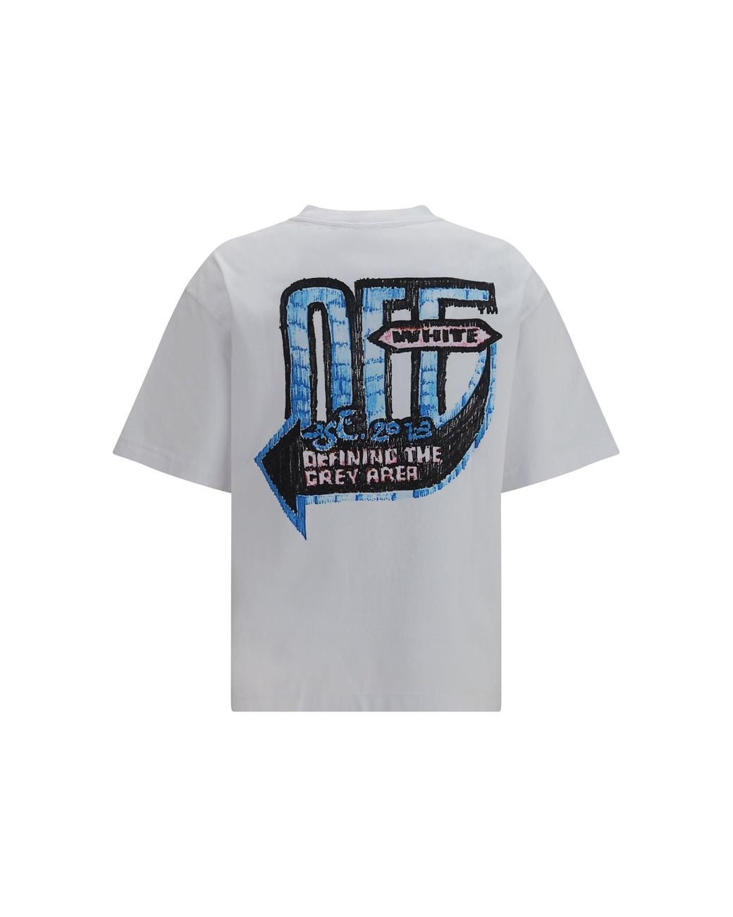 Off-White c/o Virgil Abloh Gray Skate T-Shirt for men