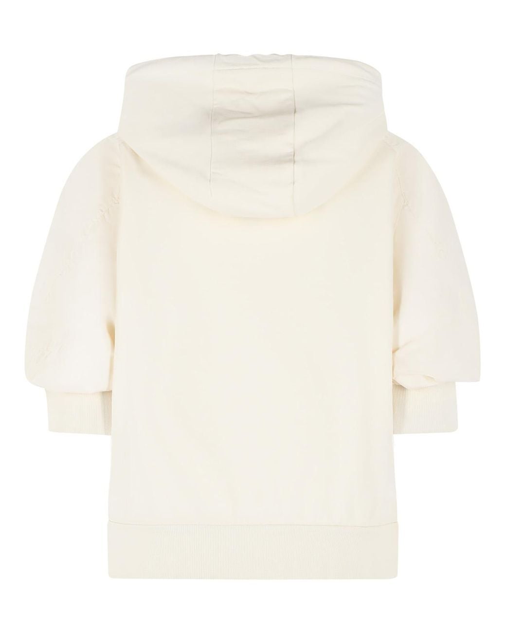 Moncler Natural Ivory Cotton Hoodie