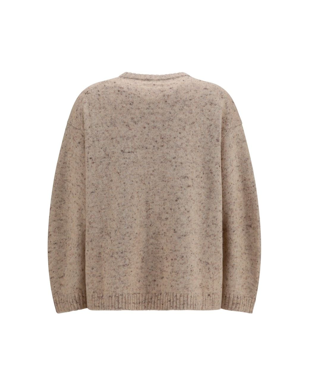 Fabiana Filippi Natural Bouclé Yarn Sweater With Lurex