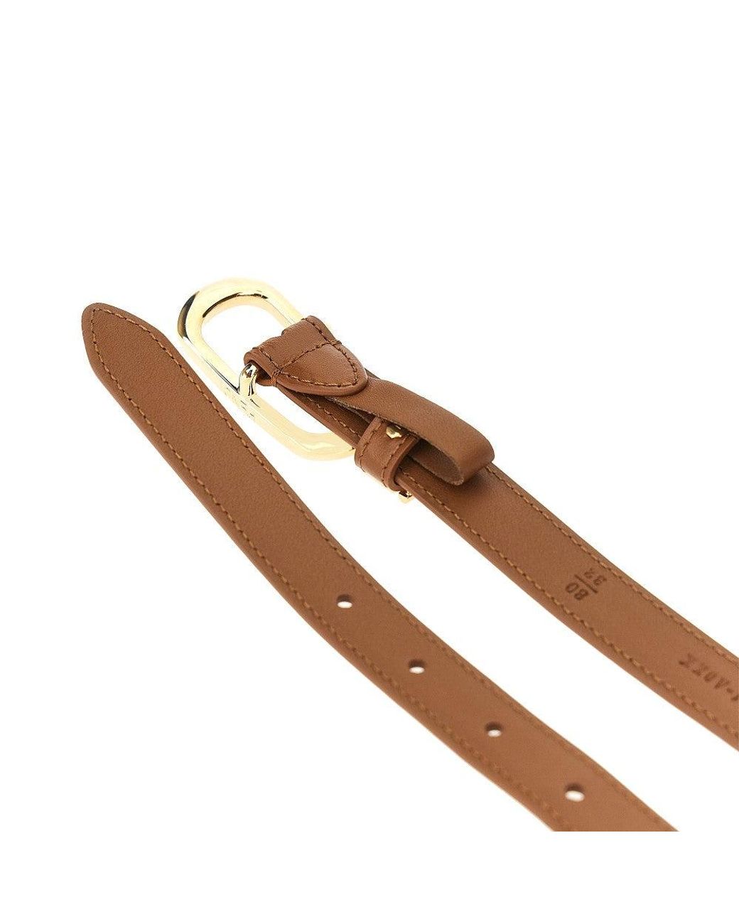 Fendi Brown 'Ff' Leather Belt