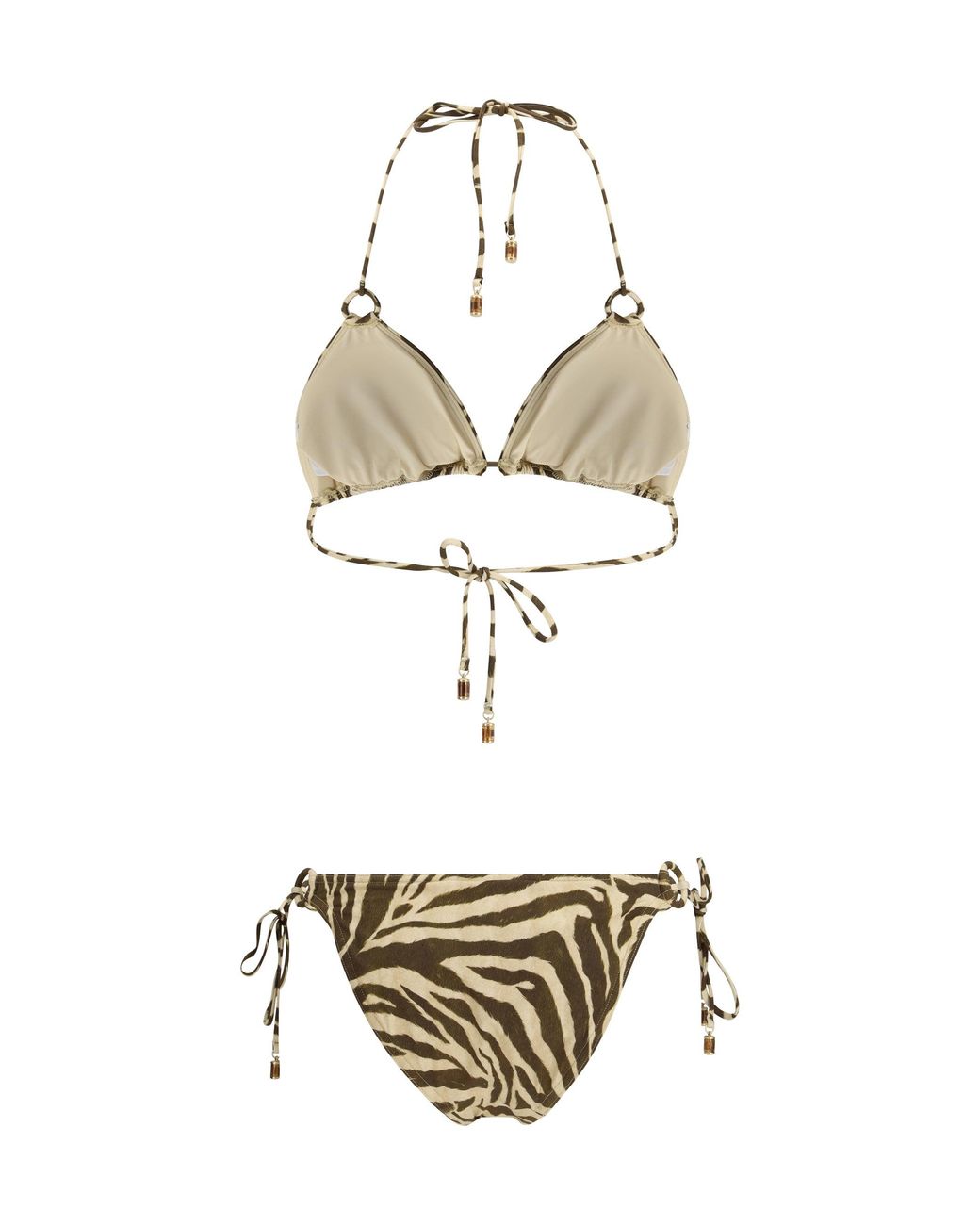 Zimmermann Metallic Wanderlust Ring-Tie Bikini