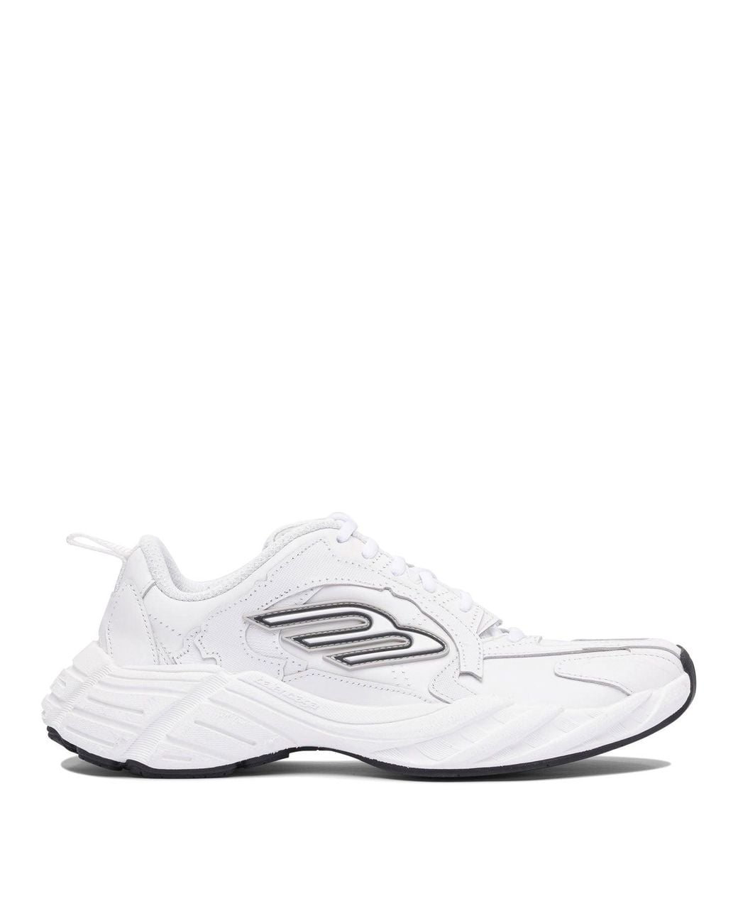 Balenciaga White Sports Shoes Monday