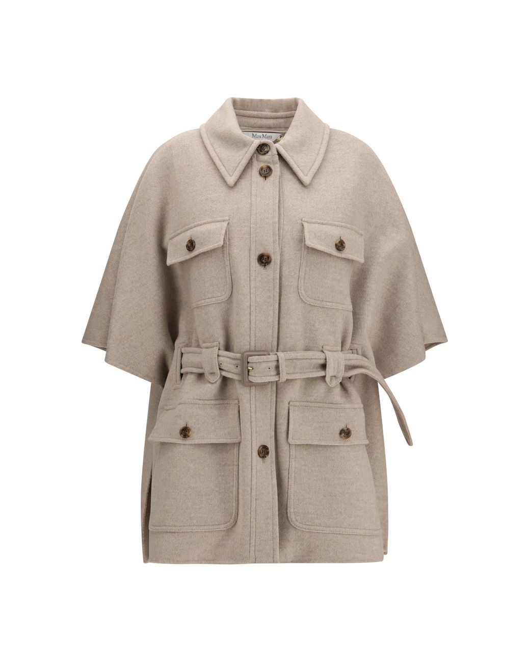 Max Mara Natural Nettare Cashmere Cape Roccia