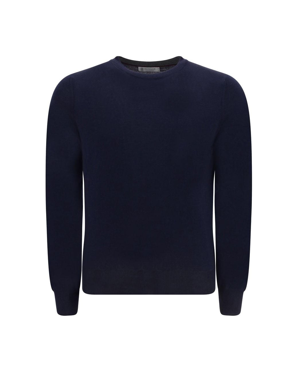 Brunello Cucinelli Blue Virgin Wool Sweater for men