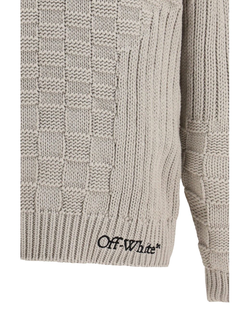 Off-White c/o Virgil Abloh Gray Arrow Sweater for men