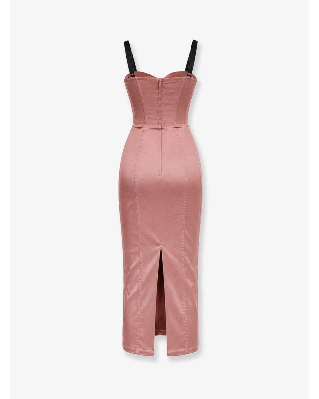 Dolce & Gabbana White Stretch Satin Dress