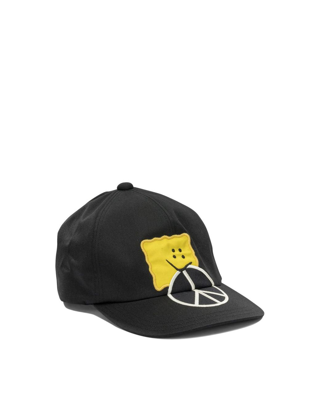 Kapital Black Chino Peckish Peace Baseball Cap for men
