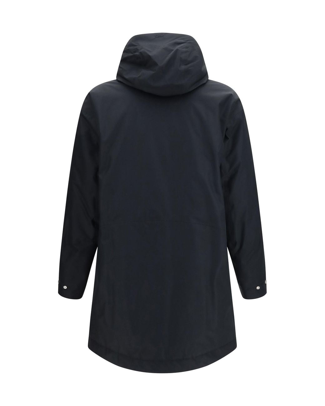 Laminar Blue Gore-Tex Short Parka Nero for men