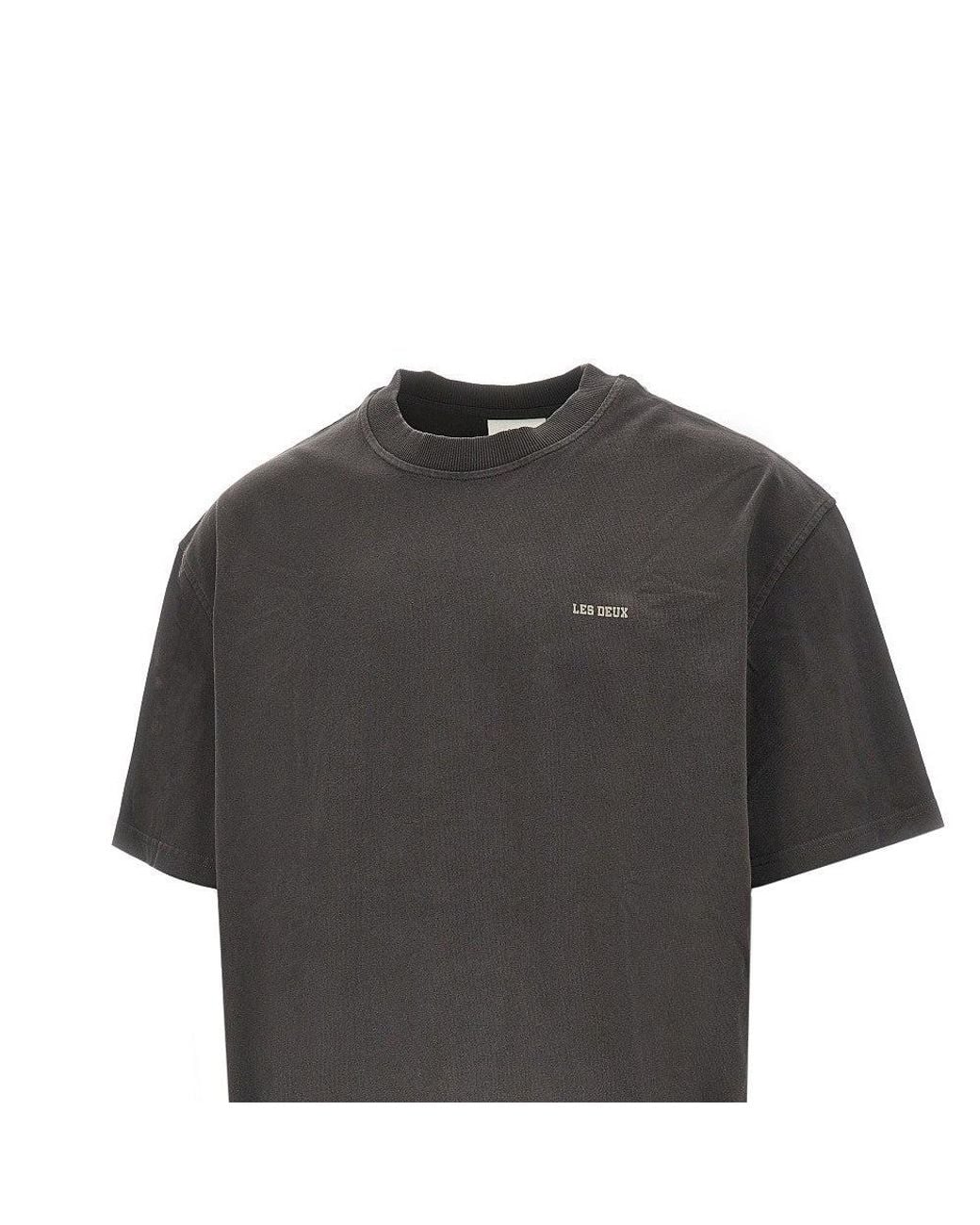 Les Deux Black 'Cole Mini Blake' Loose Fit T-Shirt for men