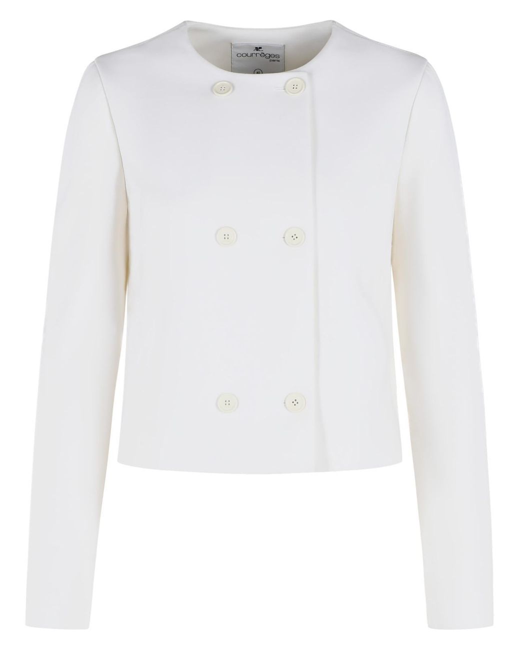 Courreges White Wool Blend Jacket