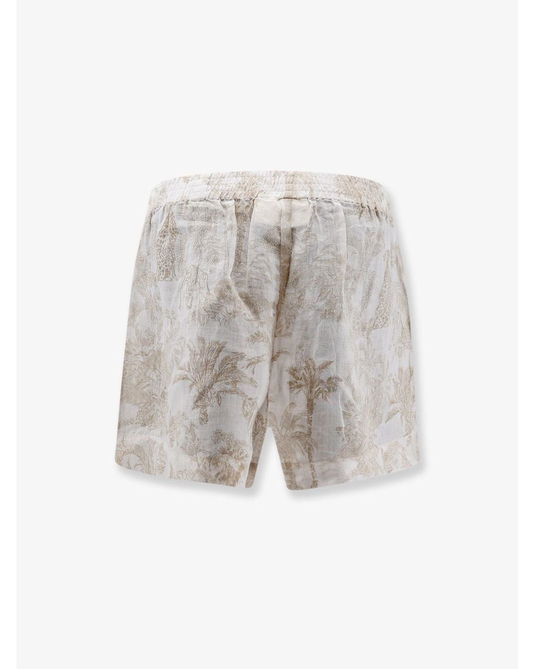 Mc2 Saint Barth White Shorts Maeve Ramie